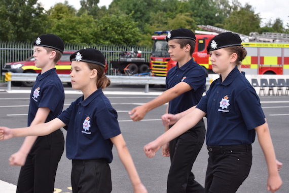 Derbyshire Constabulary Jobs - Careers Website - Cadets Marching Image.JPG