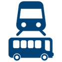 Bus and train icon